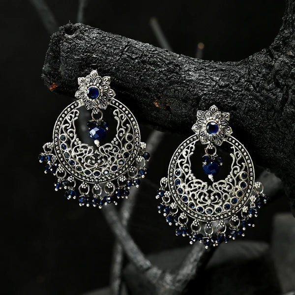 Oxidized Chand Bali Earrings - (ER-47)