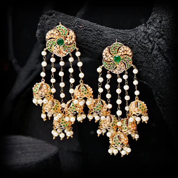 Majestic Moonrise Jhumkas - (JK-19)