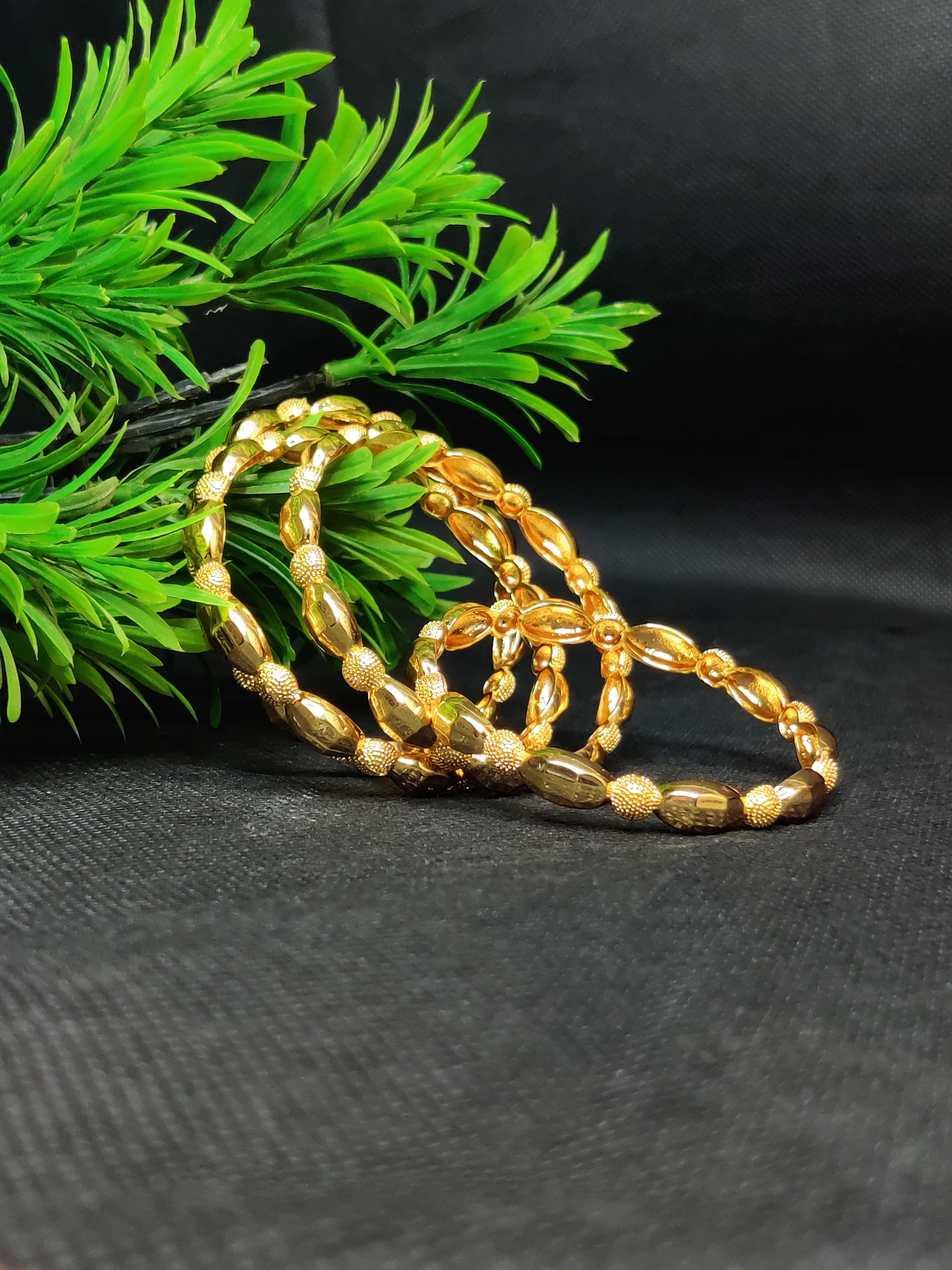 4 Pcs Gold Plated Bangles