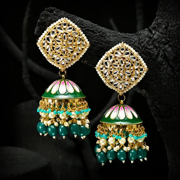 Golden Twilight Jhumkas - (JK-05)