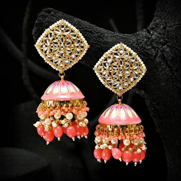 Golden Twilight Jhumkas - (JK-05)