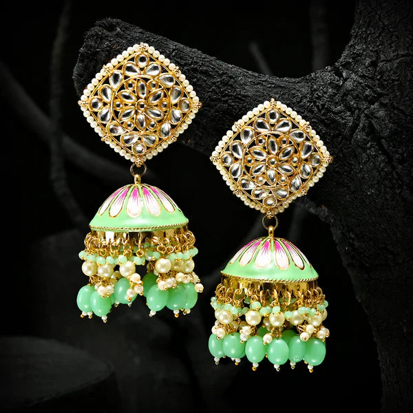 Golden Twilight Jhumkas - (JK-05)