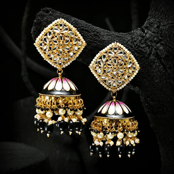 Golden Twilight Jhumkas - (JK-05)