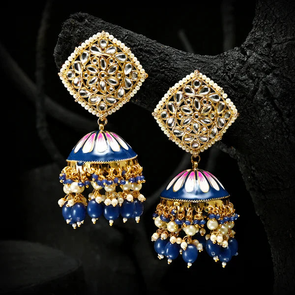 Golden Twilight Jhumkas - (JK-05)