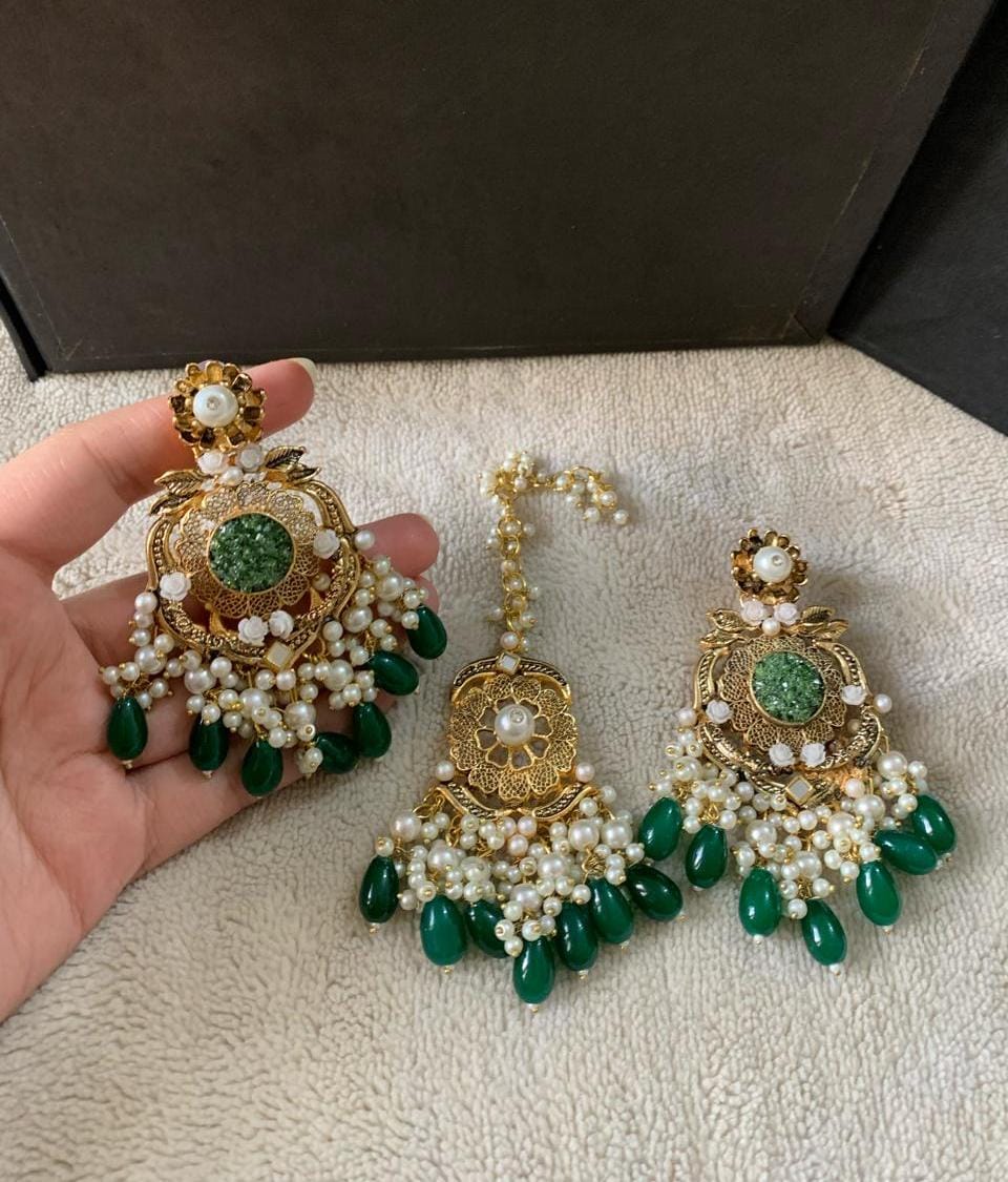 INDIAN STYLISH EARING + BINDIYA