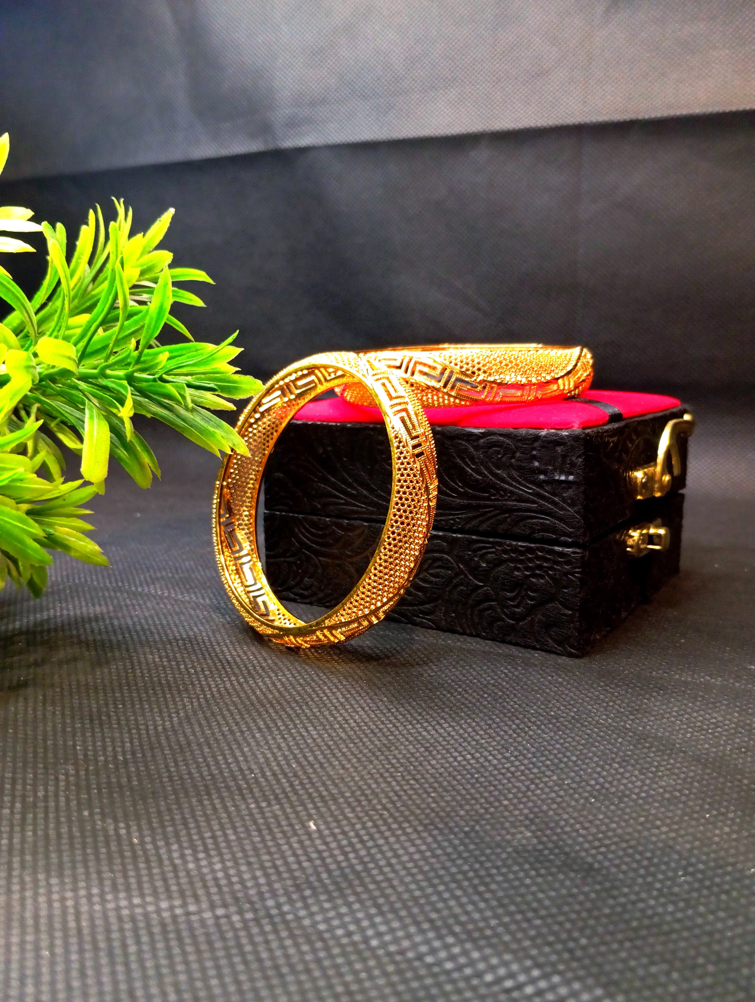 2 Pcs Gold Plated Bangles